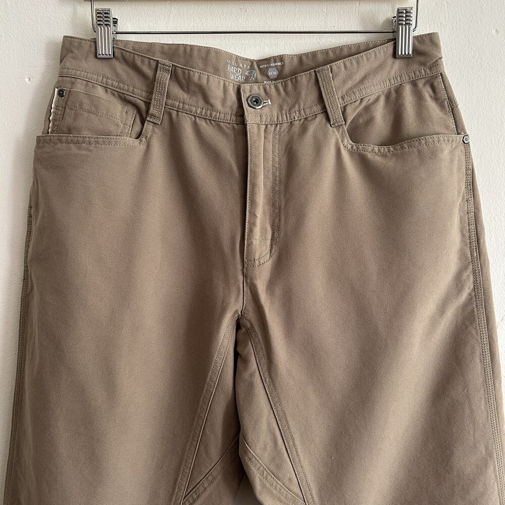 Men’s Mountain Hardwear Cotton Canvas Utility Pants Tan Beige Size 32x30 Work - Picture 2 of 10